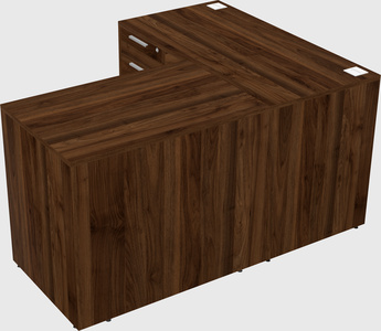 L-shaped office desk