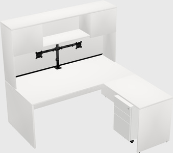 L-shaped office desk