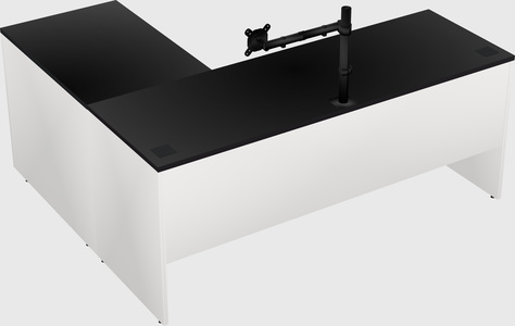 L-shaped office desk