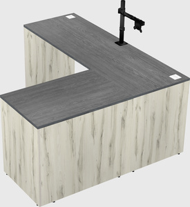 L-shaped office desk