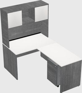 L-shaped office desk