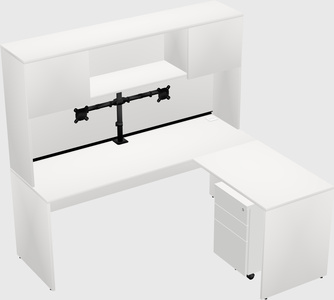 L-shaped office desk