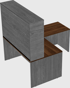 L-shaped office desk