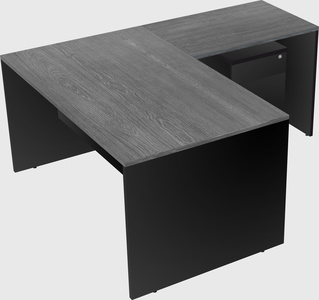 L-shaped office desk