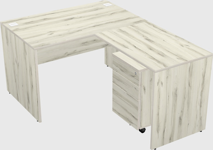 L-shaped office desk