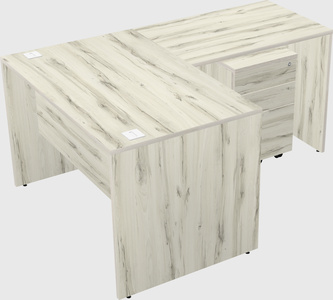 L-shaped office desk