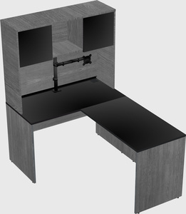 L-shaped office desk