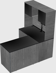 L-shaped office desk