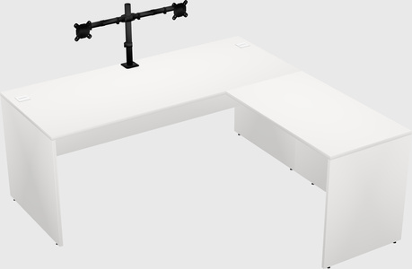 L-shaped office desk