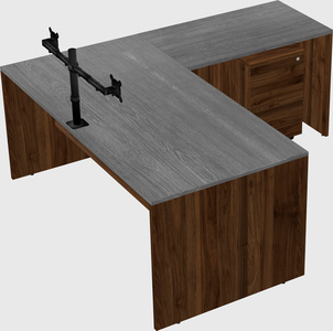 L-shaped office desk
