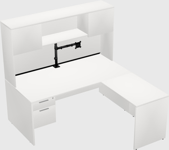 L-shaped office desk