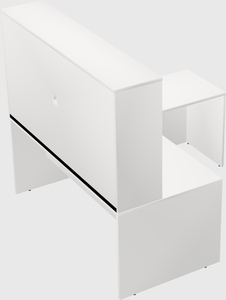 L-shaped office desk