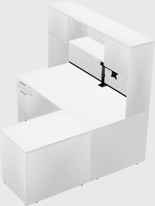 L-shaped office desk