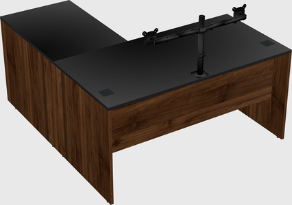 L-shaped office desk
