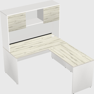 L-shaped office desk