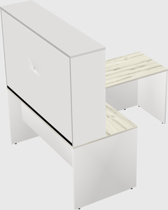 L-shaped office desk