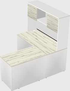 L-shaped office desk