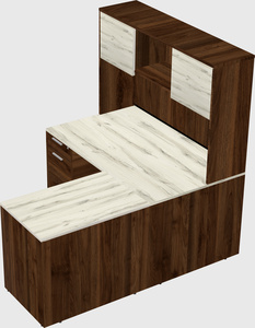 L-shaped office desk