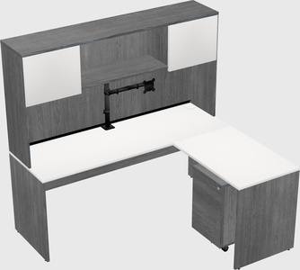 L-shaped office desk