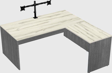 L-shaped office desk
