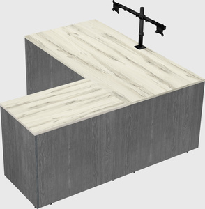 L-shaped office desk