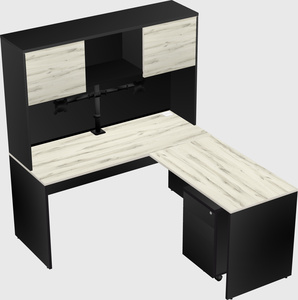 L-shaped office desk