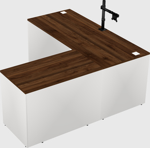 L-shaped office desk