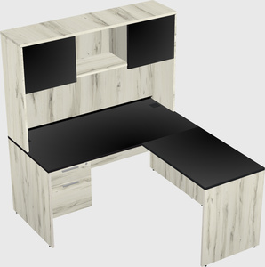 L-shaped office desk