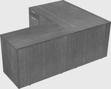 L-shaped office desk