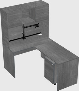L-shaped office desk