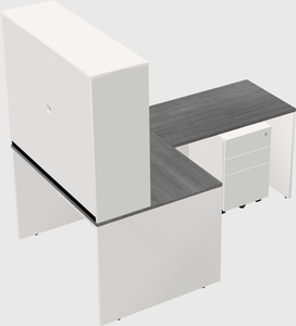 L-shaped office desk