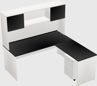 L-shaped office desk