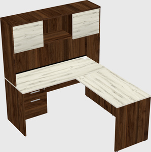 L-shaped office desk