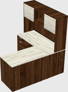 L-shaped office desk