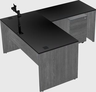 L-shaped office desk