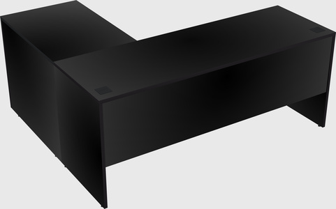 L-shaped office desk
