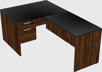 L-shaped office desk