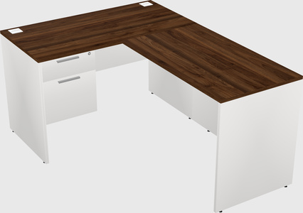 L-shaped office desk