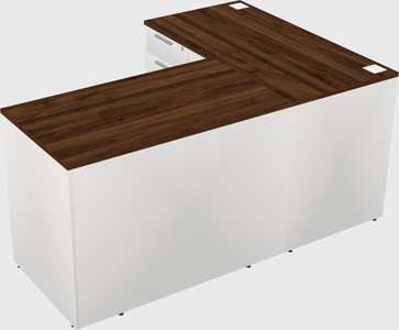 L-shaped office desk