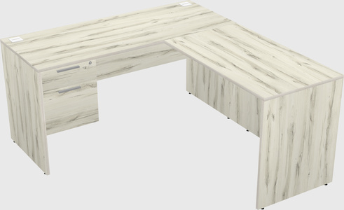 L-shaped office desk