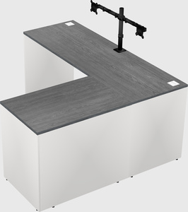 L-shaped office desk