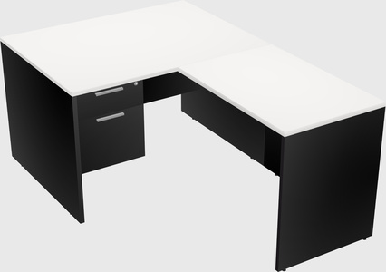 L-shaped office desk