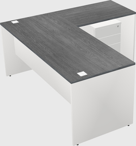 L-shaped office desk