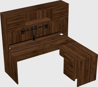 L-shaped office desk