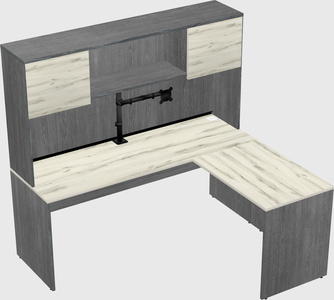 L-shaped office desk