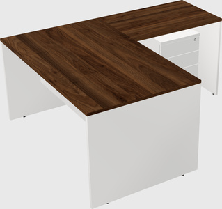 L-shaped office desk