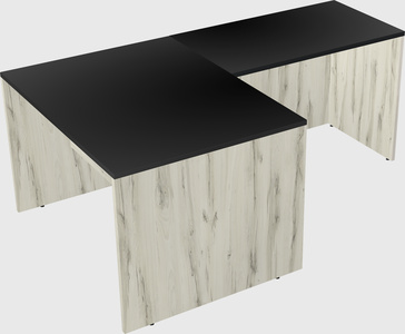 L-shaped office desk