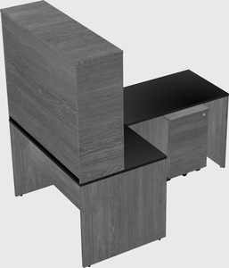 L-shaped office desk