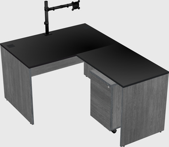 L-shaped office desk