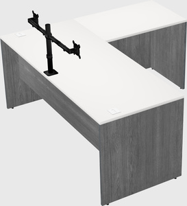 L-shaped office desk